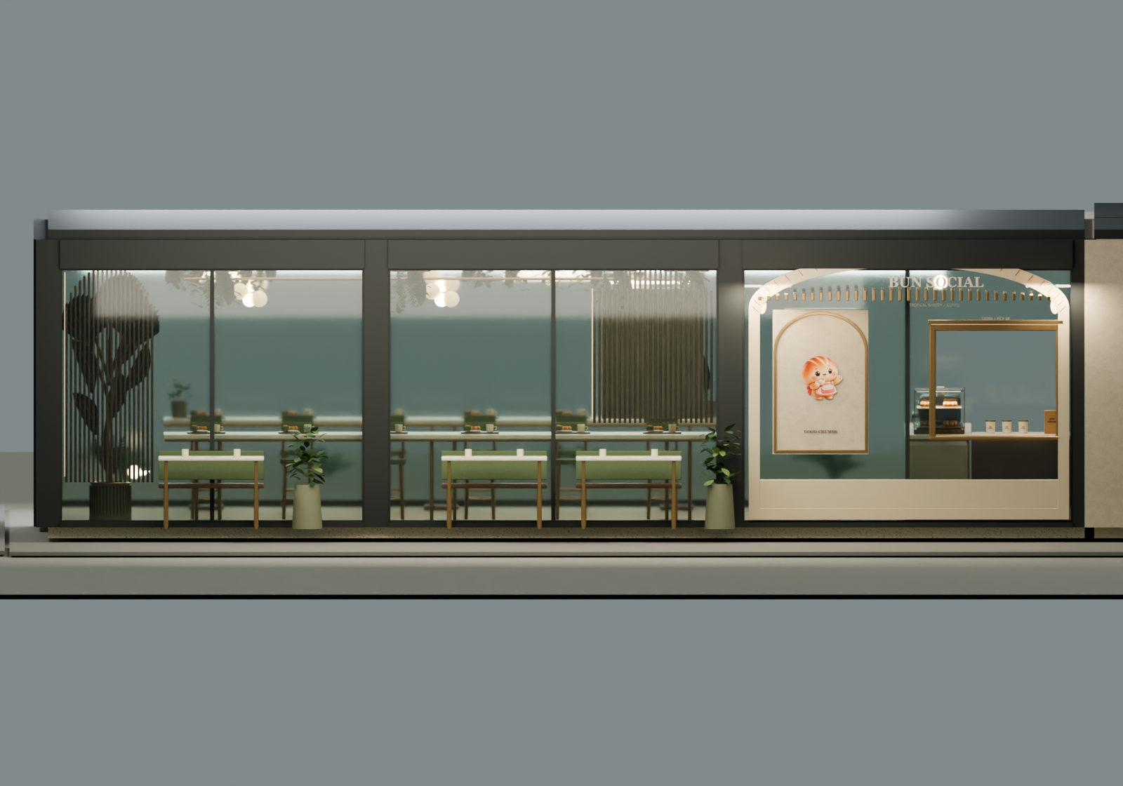 A2 07 / Façade overview, from the same approved model