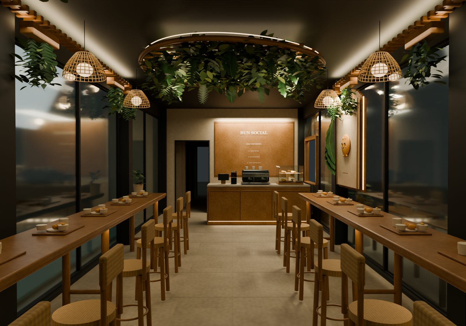 Preview of the selected café before loading the interactive model